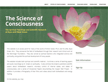 Tablet Screenshot of consciousnessandbiofeedback.org
